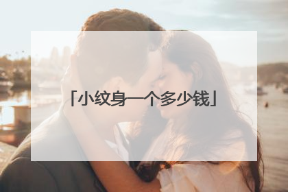 小纹身一个多少钱