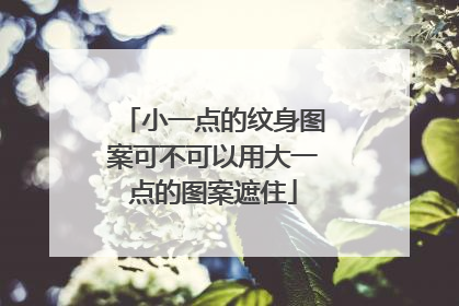 小一点的纹身图案可不可以用大一点的图案遮住