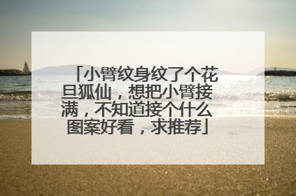 小臂纹身纹了个花旦狐仙，想把小臂接满，不知道接个什么图案好看，求推荐