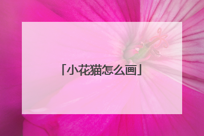 小花猫怎么画