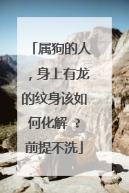 属狗的人,身上有龙的纹身该如何化解 ?前提不洗