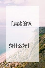 属猪的纹身什么好