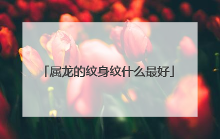 属龙的纹身纹什么最好