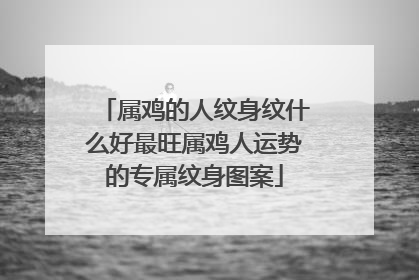 属鸡的人纹身纹什么好最旺属鸡人运势的专属纹身图案