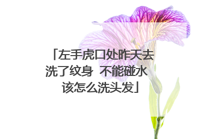 左手虎口处昨天去洗了纹身 不能碰水 该怎么洗头发