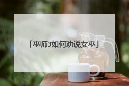 巫师3如何劝说女巫