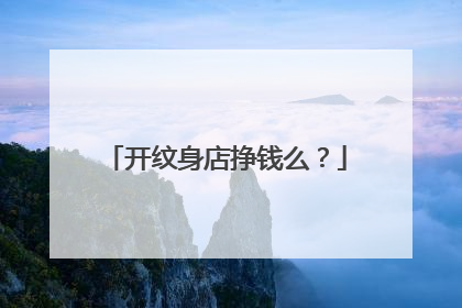 开纹身店挣钱么?