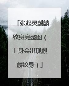 张起灵麒麟纹身完整图（上身会出现麒麟纹身）