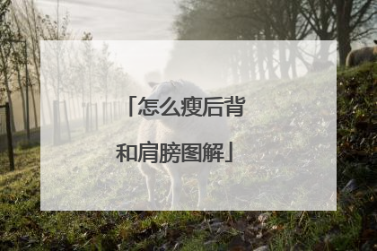 怎么瘦后背和肩膀图解