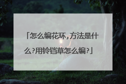 怎么编花环,方法是什么?用铃铛草怎么编?