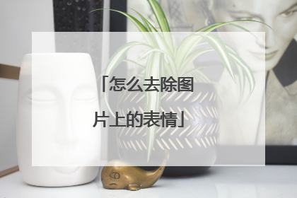 怎么去除图片上的表情