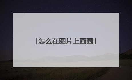 怎么在图片上画圈