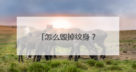 怎么毁掉纹身？ 求有效方法