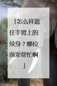 怎么样遮住手臂上的纹身？哪位前辈帮忙啊