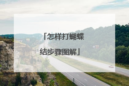 怎样打蝴蝶结步骤图解