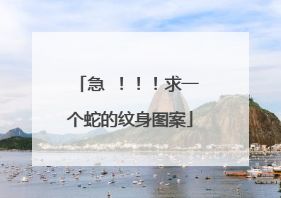 急 ！！！求一个蛇的纹身图案