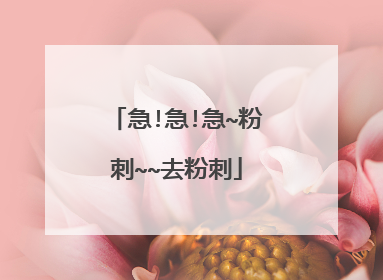 急!急!急~粉刺~~去粉刺