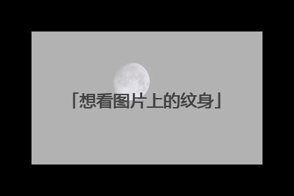 想看图片上的纹身