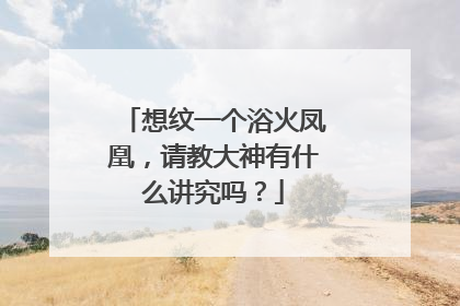 想纹一个浴火凤凰,请教大神有什么讲究吗?