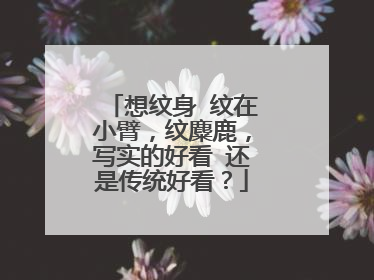 想纹身 纹在小臂，纹麋鹿，写实的好看 还是传统好看？