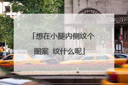 想在小腿内侧纹个图案 纹什么呢