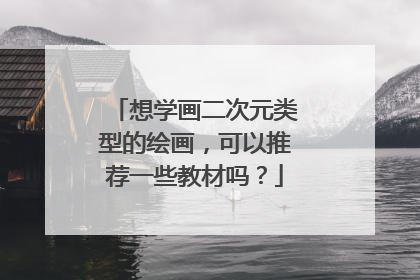 想学画二次元类型的绘画，可以推荐一些教材吗？