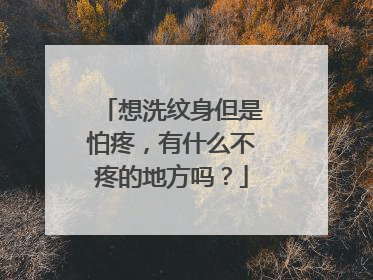 想洗纹身但是怕疼，有什么不疼的地方吗？