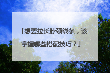 想要拉长脖颈线条，该掌握哪些搭配技巧？