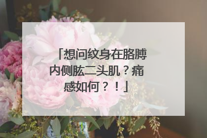 想问纹身在胳膊内侧肱二头肌？痛感如何？！