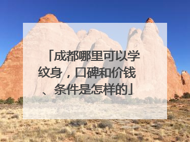成都哪里可以学纹身，口碑和价钱、条件是怎样的