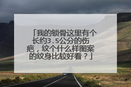 我的锁骨这里有个长约3.5公分的伤疤，纹个什么样图案的纹身比较好看？
