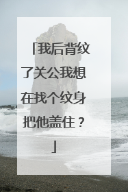 我后背纹了关公我想在找个纹身把他盖住？