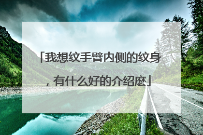 我想纹手臂内侧的纹身，有什么好的介绍麽