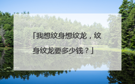 我想纹身想纹龙，纹身纹龙要多少钱？