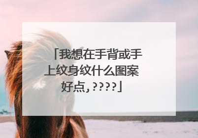 我想在手背或手上纹身纹什么图案好点,????