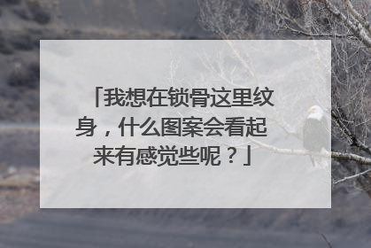 我想在锁骨这里纹身,什么图案会看起来有感觉些呢?