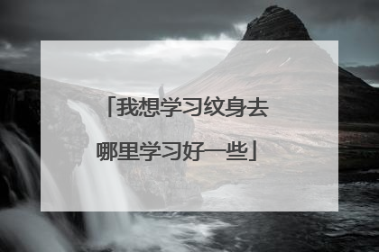我想学习纹身去哪里学习好一些