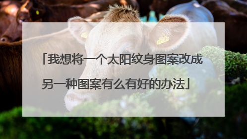 我想将一个太阳纹身图案改成另一种图案有么有好的办法