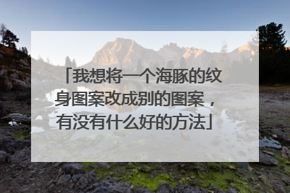 我想将一个海豚的纹身图案改成别的图案，有没有什么好的方法