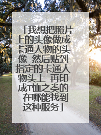 我想把照片上的头像做成卡通人物的头像 然后贴到指定的卡通人物头上 再印成T恤之类的 在哪能找到这种服务