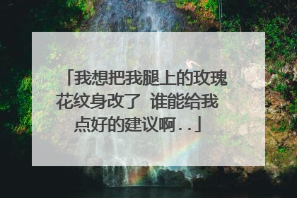 我想把我腿上的玫瑰花纹身改了 谁能给我点好的建议啊..