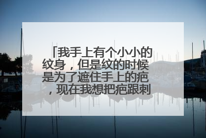 我手上有个小小的纹身，但是纹的时候是为了遮住手上的疤，现在我想把疤跟刺青都没有掉，有什么办法可以让