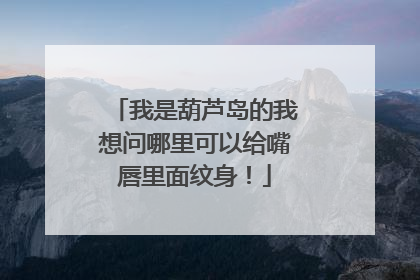 我是葫芦岛的我想问哪里可以给嘴唇里面纹身！