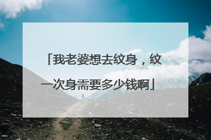 我老婆想去纹身,纹一次身需要多少钱啊
