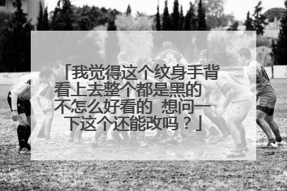 我觉得这个纹身手背看上去整个都是黑的 不怎么好看的 想问一下这个还能改吗?