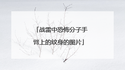 战雷中恐怖分子手臂上的纹身的图片