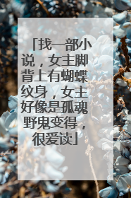 找一部小说，女主脚背上有蝴蝶纹身，女主好像是孤魂野鬼变得，很爱读