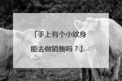 手上有个小纹身能去做销售吗？