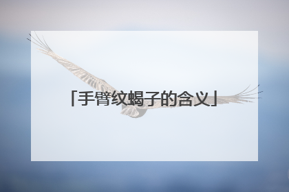 手臂纹蝎子的含义