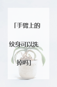 手臂上的纹身可以洗掉吗